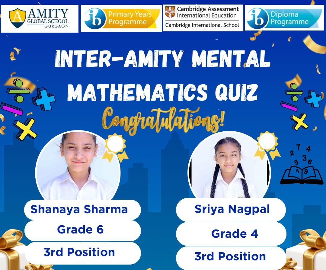 Inter Amity Mental Mathematics Quiz